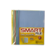 Folder plástico tamaño carta con costilla delgada 7mm colores surtidos pastel c/5 pz smart